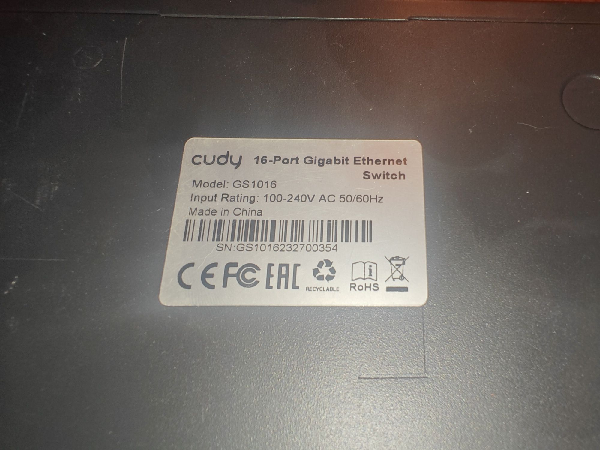 Switch Cudy GS1016 16 portas