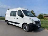 Renault Master 2017 ROK LIFT 2.3 DCI BRYGADÓWKA 7 Osób 7 Osobowy Oryginalny niski przebieg 198.000 KM  Klima,Hak,Czujniki parkowania,Tempomat_Doka Dubel kabina_Bezwypadkowy