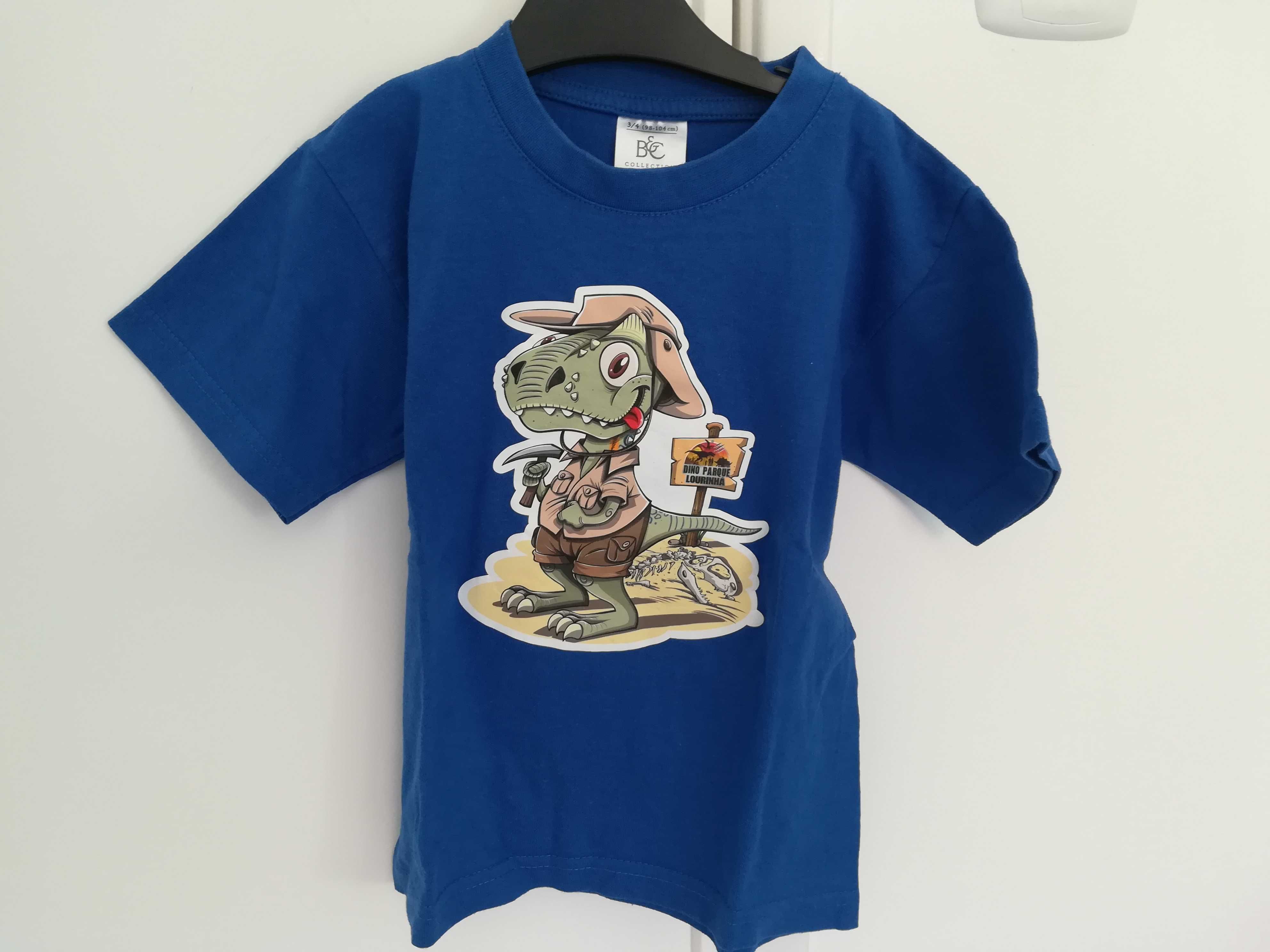 T-shirts dinossauros - menino 3-4 anos