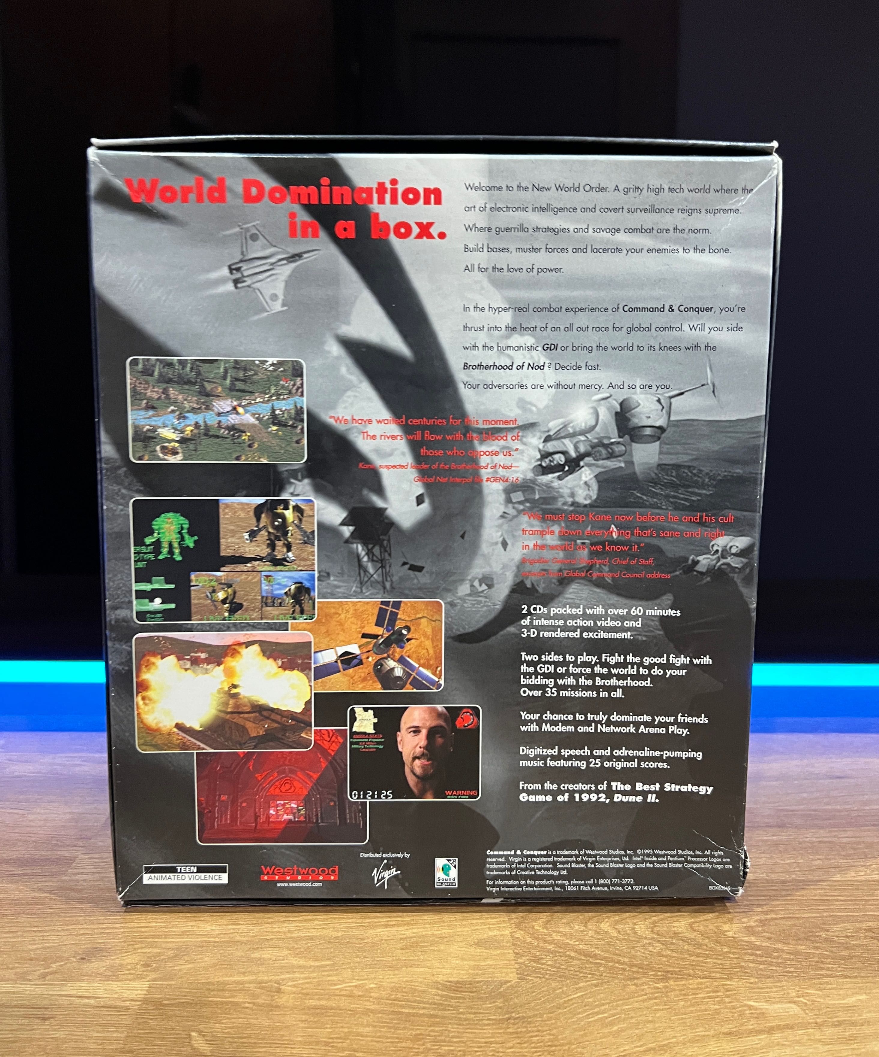 Command & Conquer 1 (PC EN 1995) BIG BOX premierowe wydanie USA