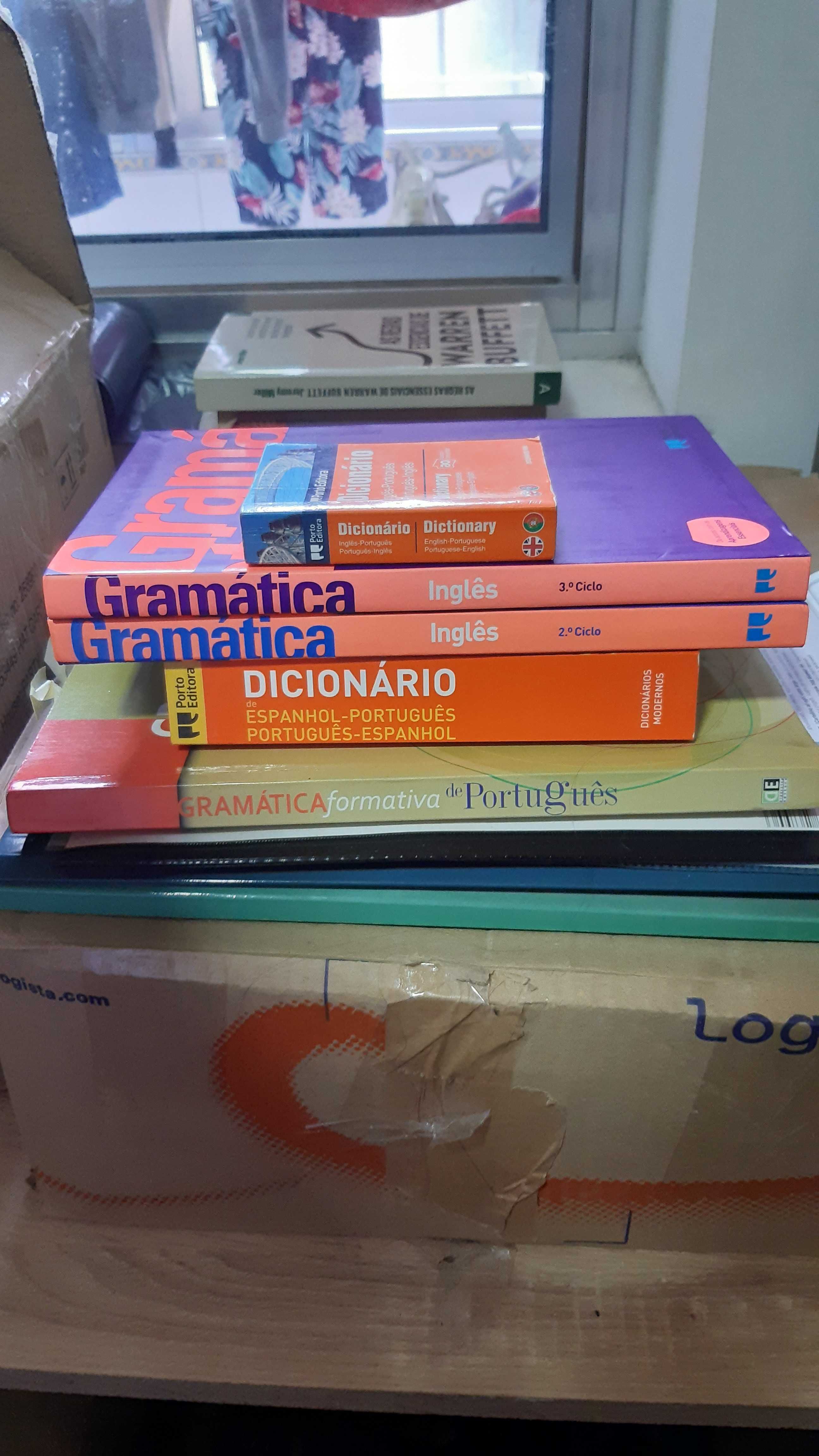 Gramáticas, dicionarios livros diversos a bom preço