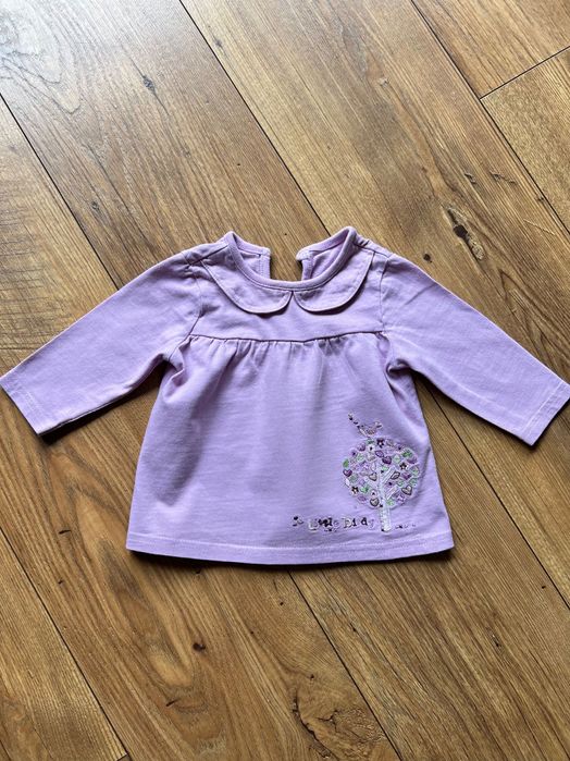 Liliowa koszulka 56-62.