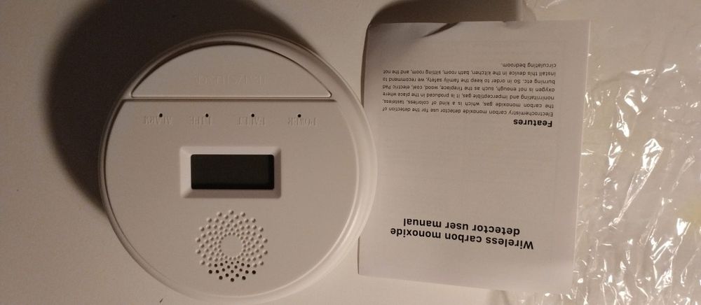 Alarme de segurança para gás e CO2