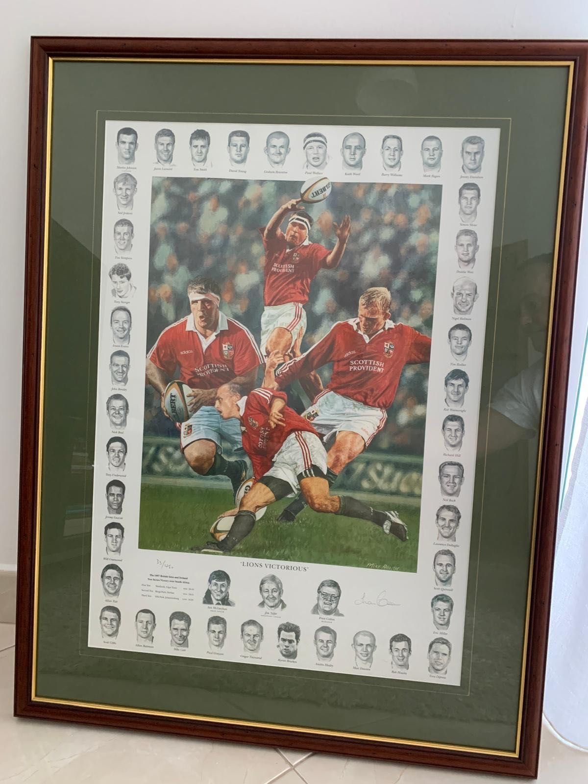 Oportunidade Quadro Grande sobre Rugby. Em excelente estado 80€