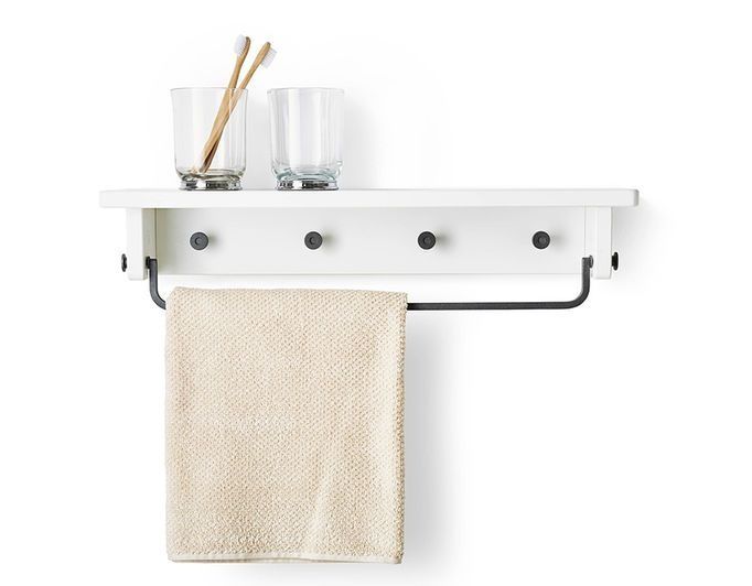 IKEA HJALMAREN - Towel hanger/shelf, white- só até dia 15/03/2023