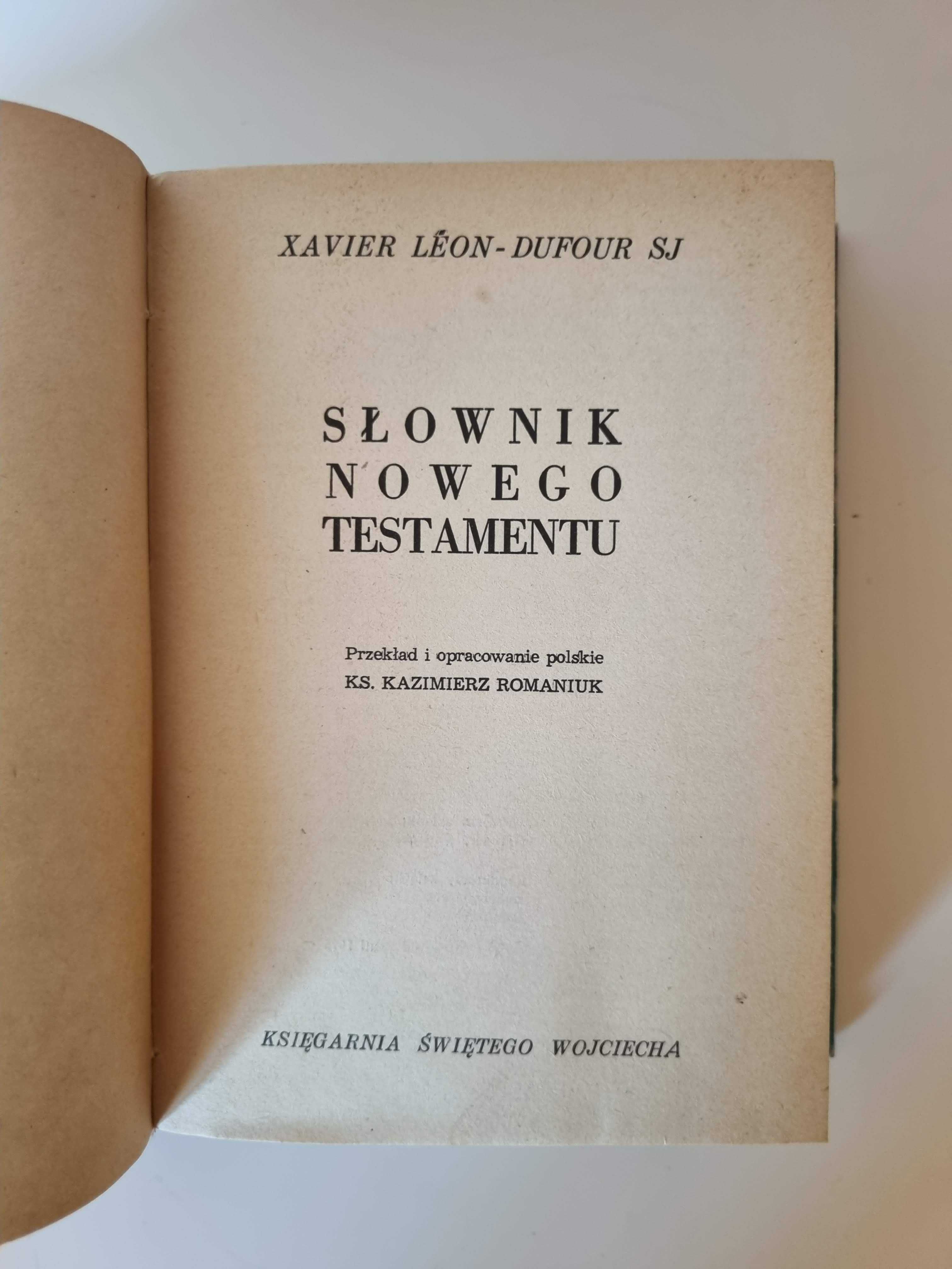 Słownik Nowego Testamentu Leon-Dufour Biblia