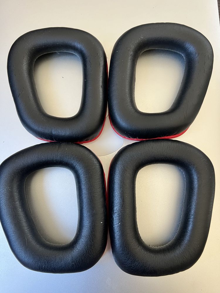 Nauszniki gąbki oryginalne do logitech g332 czerwone