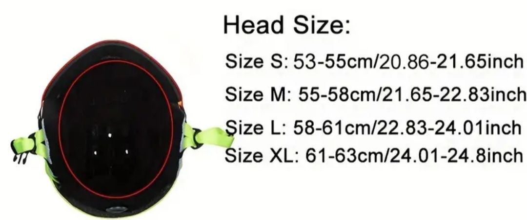 Kask narciarski z szybą Rozmiar L