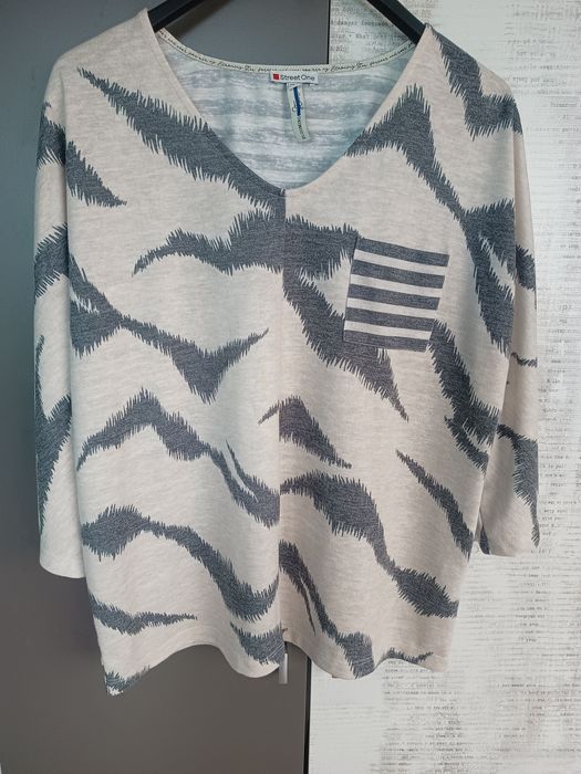 Bluzka damska, rękaw 2/4, rozmiar 42