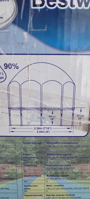 Basen z parasolem