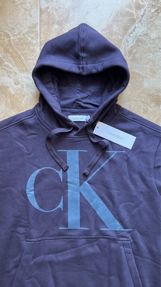Худі жіноче унісекс Calvin Klein Monogram Logo Fleece Hoodie