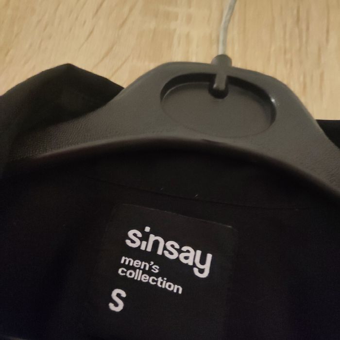 Sinsay Czarna koszula dla chłopca rozm S slim