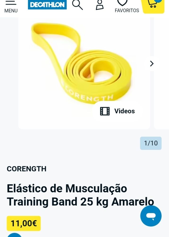 Elástico de musculação 25kg