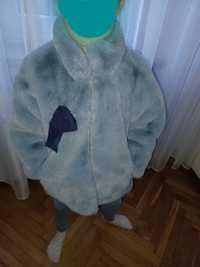 Kożuszek zimowy kurtka dla dziewczynki rozmiar 116