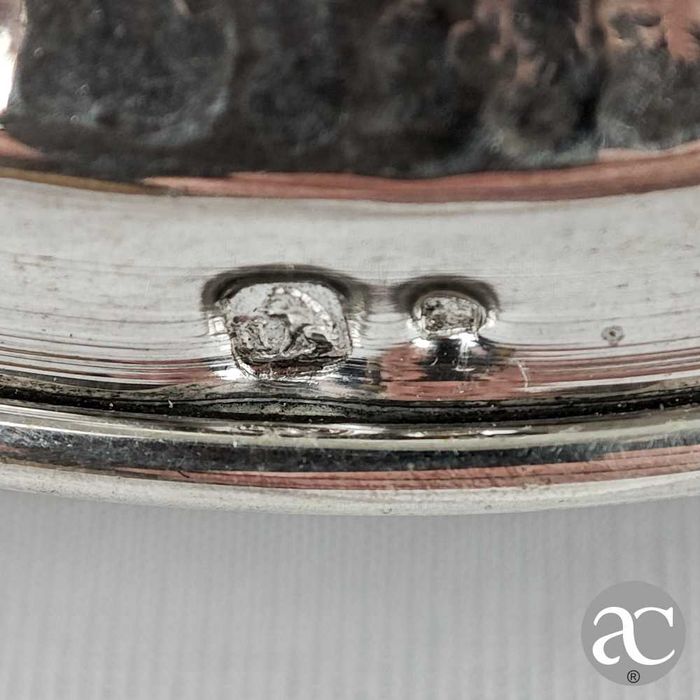 Paliteiro em prata portuguesa Javali