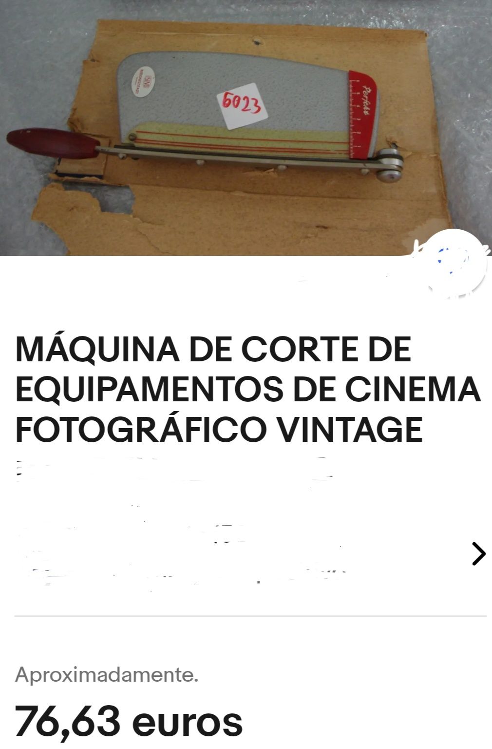 Máquina de cortar papel vintage