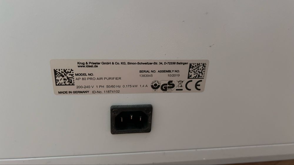 Oczyszczacz powietrza  IDEAL LUFT AP 80 Pro z wózkiem