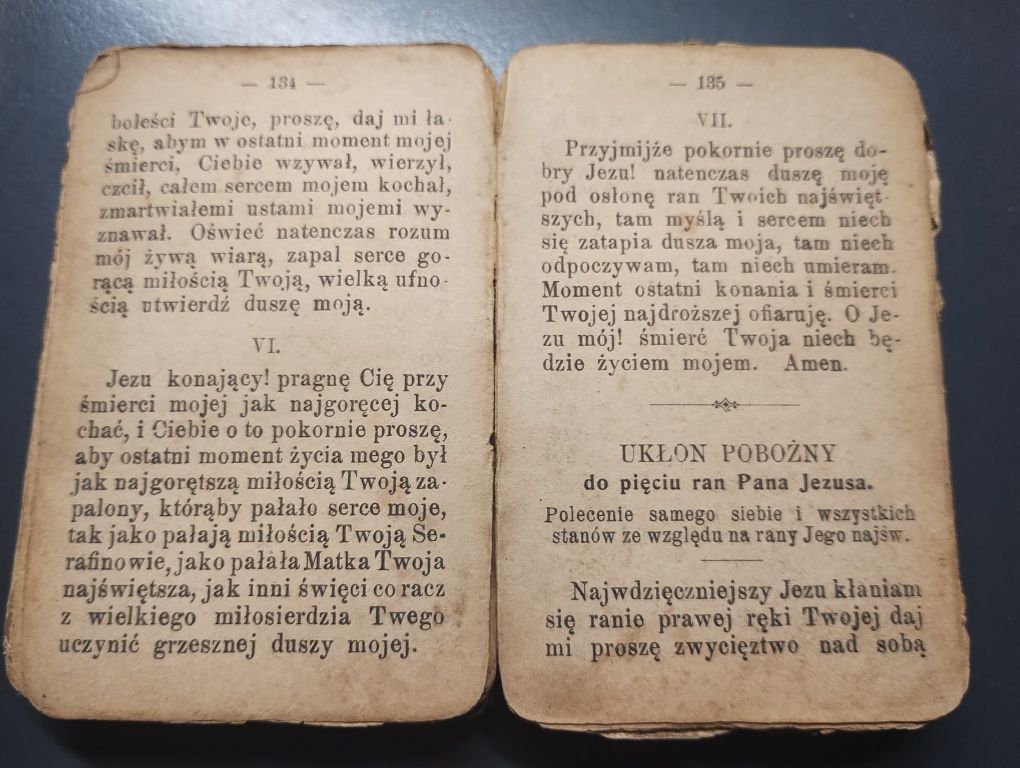 Modlitewnik bardzo stary
