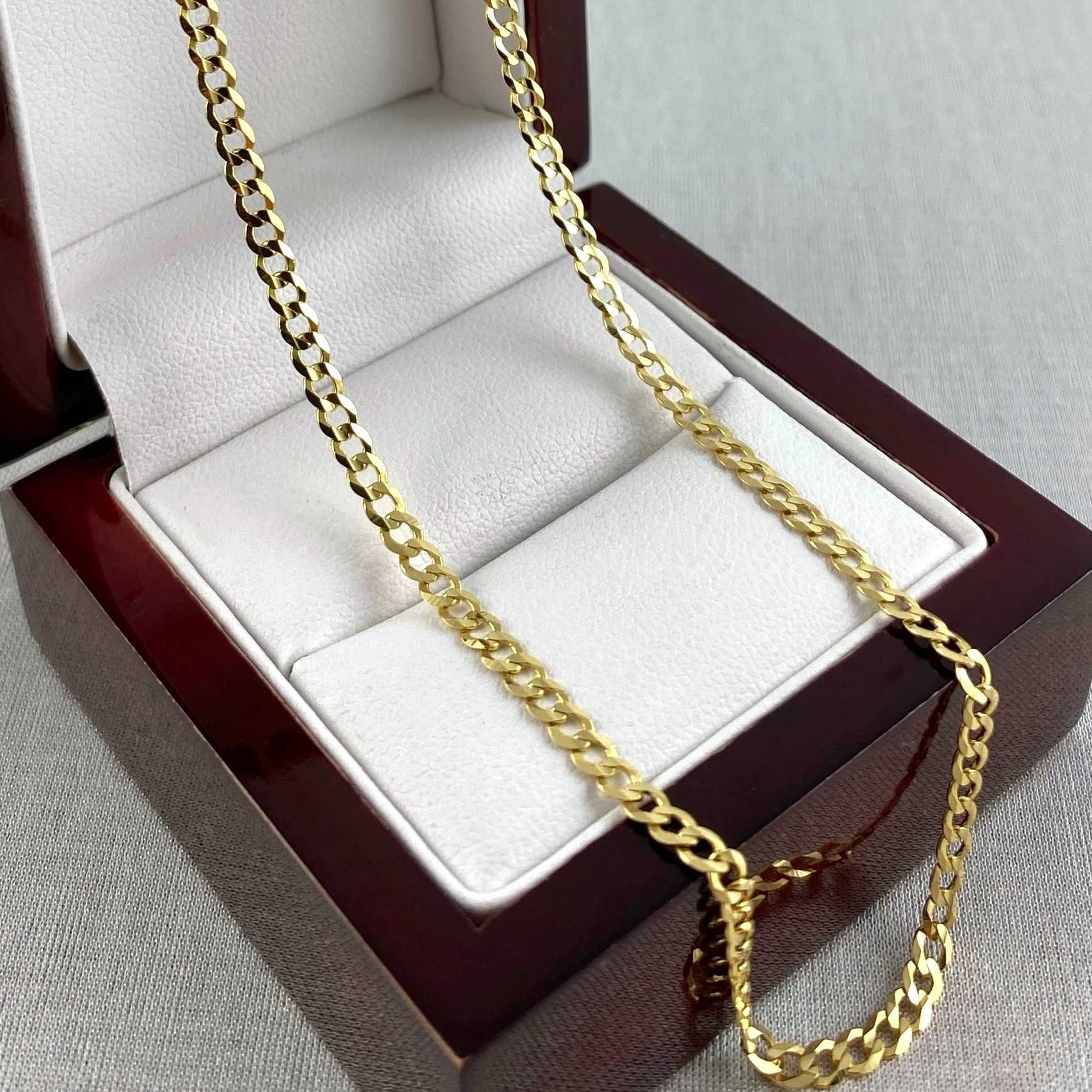 ZŁOTY łańcuszek splot PANCERKA "pełna" 2,9mm PR. 585 (14K) dł. 55 cm