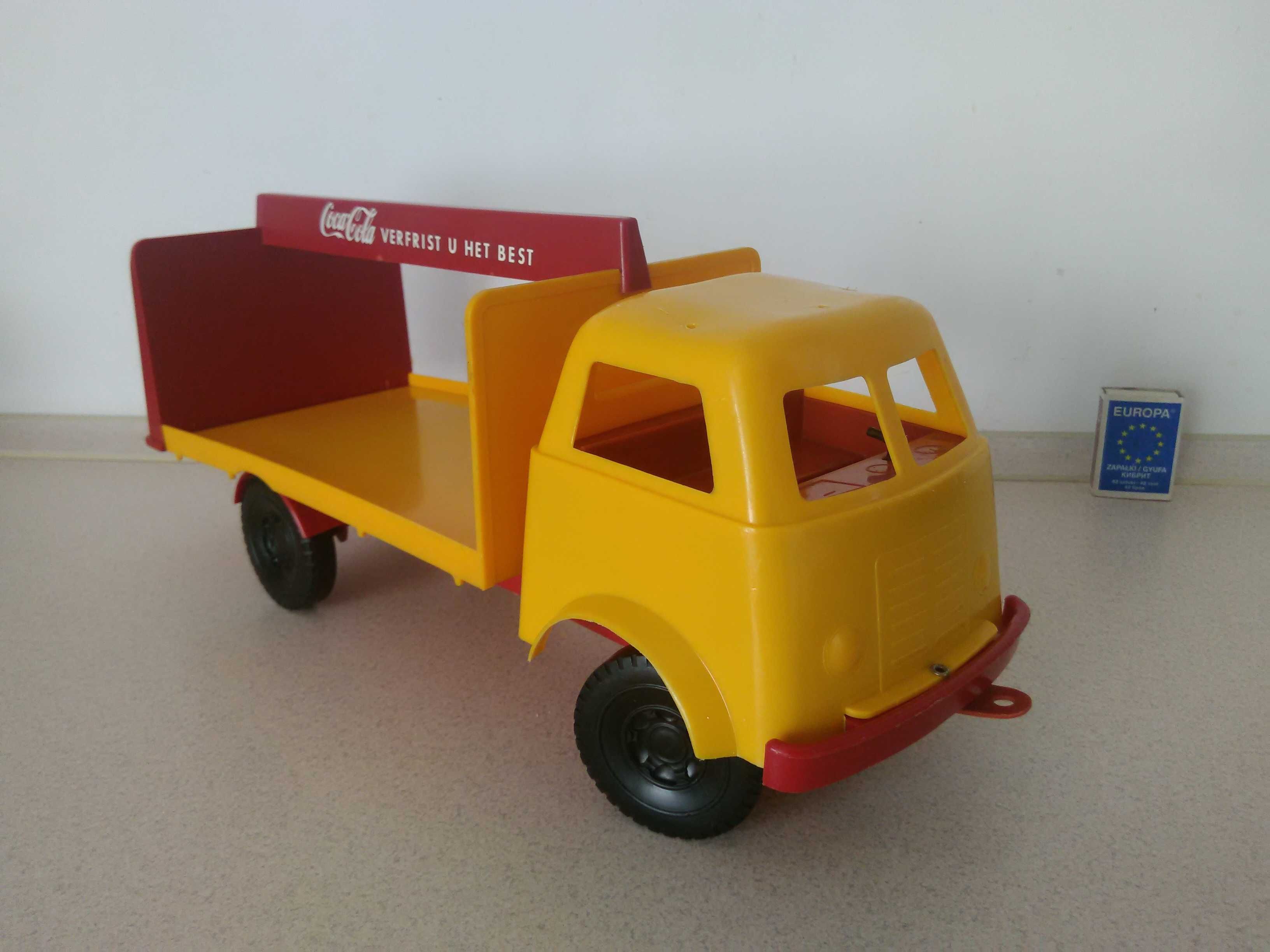 stara zabawka PRL retro auto ciężarówka Coca-Cola USA zabytek czz