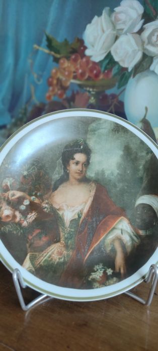 Talerz "Portret Hrabiny Cosel" Malarz dworu Augusta II