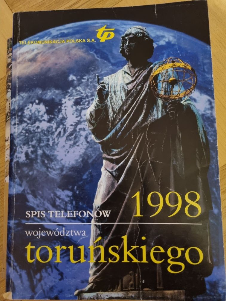 Książka telefoniczna woj toruńskiego z 1998r