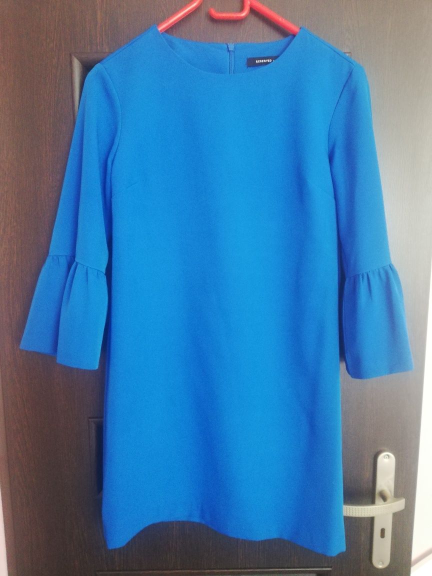 Elegancka kobaltowa mini sukienka rozm. 34 Reserved