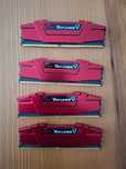 Memória RAM DDR4-2400 4Gbx2 Ripjaw vermelha