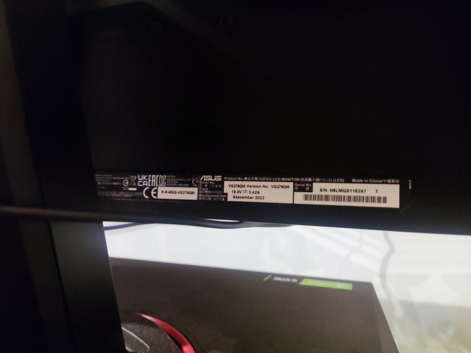 Monitor ASUS VG279 27''