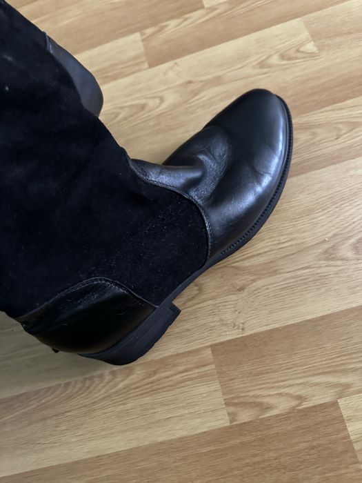 Жіночі чоботи ботфорди зимові