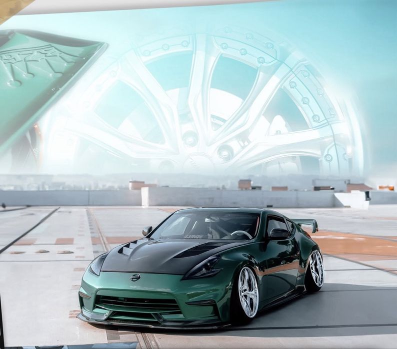 Nissan 370z stance glebunia air ride zamiana