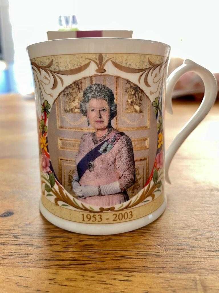 Kubek jubileuszowy Królowej Elżbiety II z okazji 50-lecia koronacji