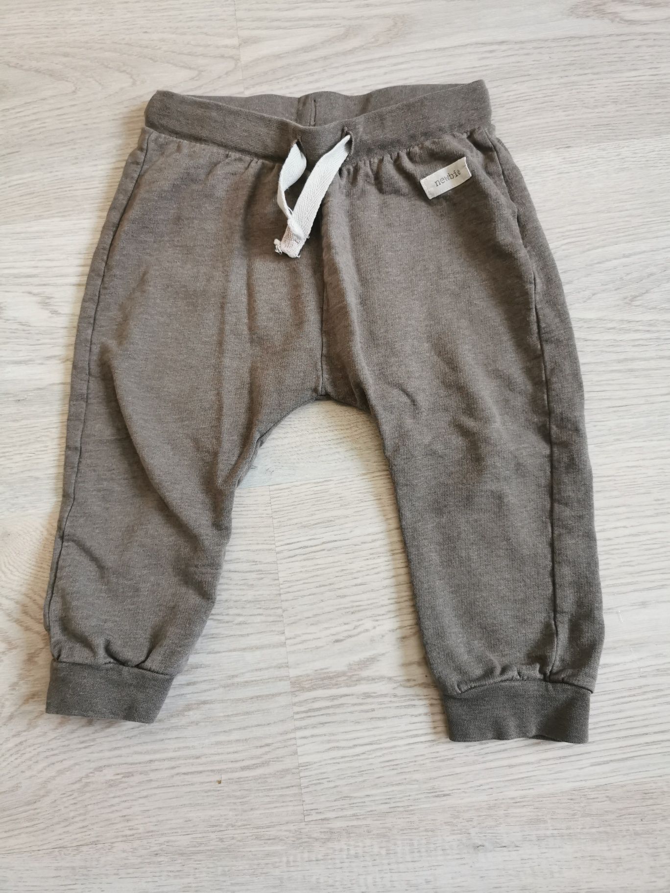Spodnie dresowe z misiem newbie r.80