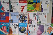 Livros manual e de fichas do 7 ano