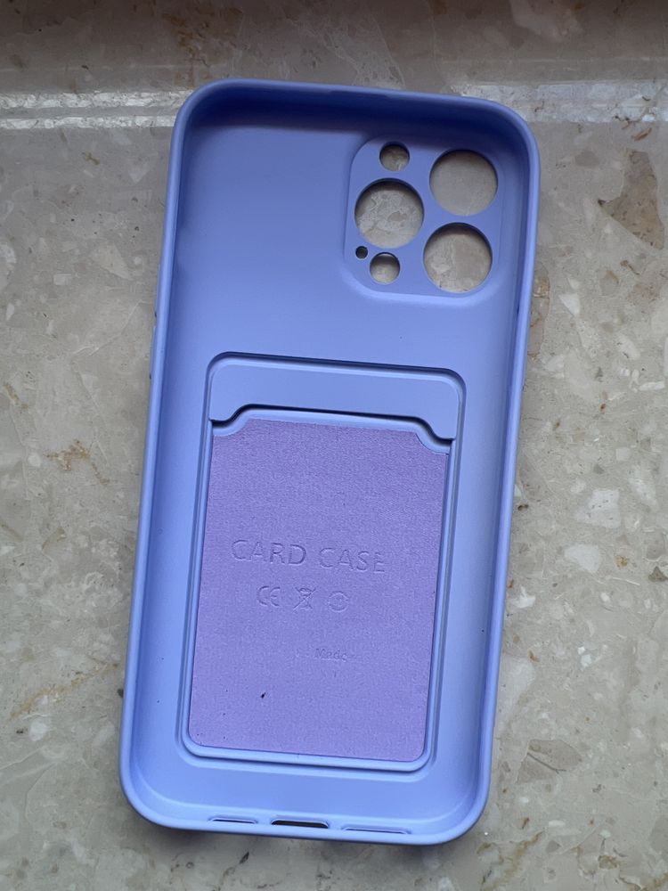 Card Case fioletowy na Iphone 13 Pro Max