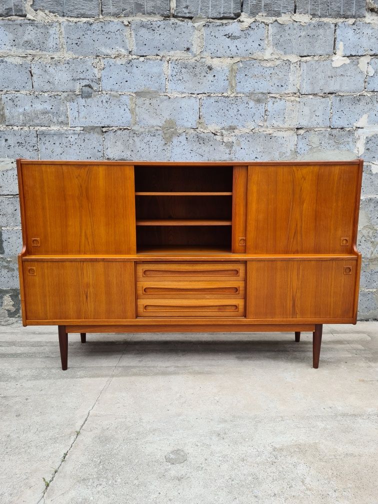 Duńska komoda tekowa sideboard highboard lata 60 mid century vintage