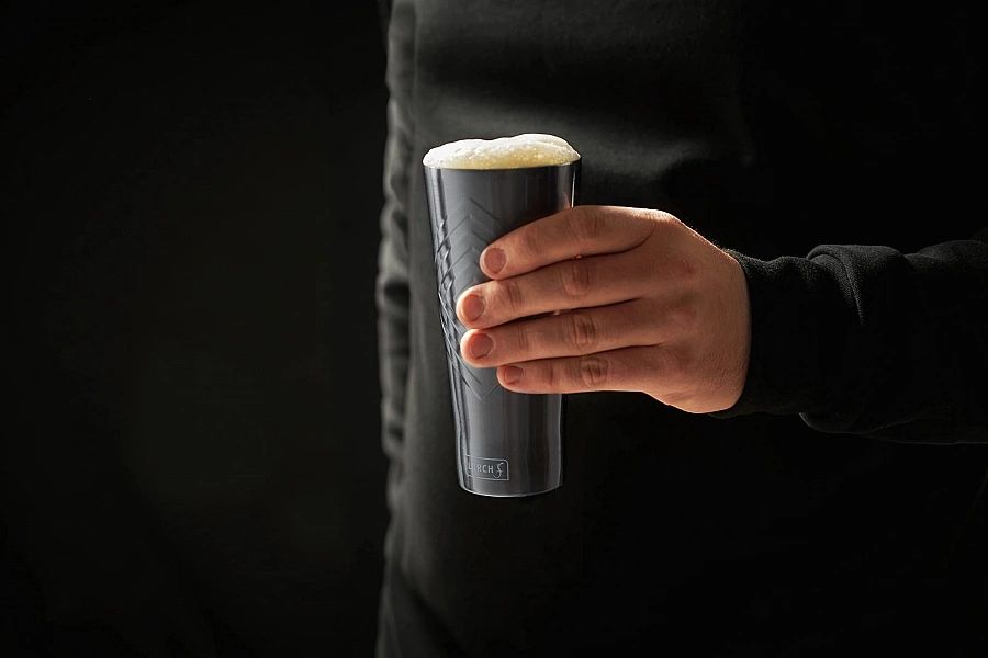 Kubek o podwójnych ściankach Lurch, stal nierdzewna, 0,4 l, antracytow