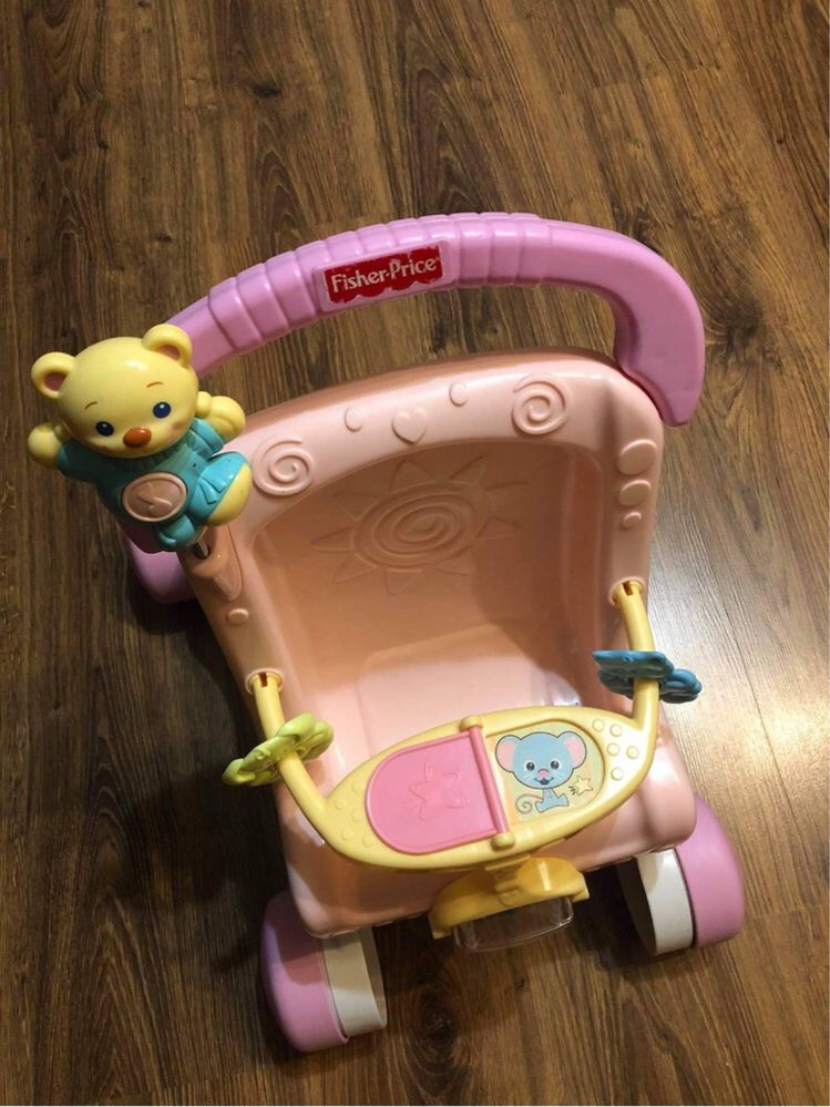 Fisher Price wózek pchacz z pozytywką