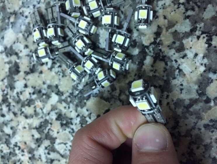 Leds T10 w5w com 12 smd Canbus,Leds tubulares 36/42 mm canbus