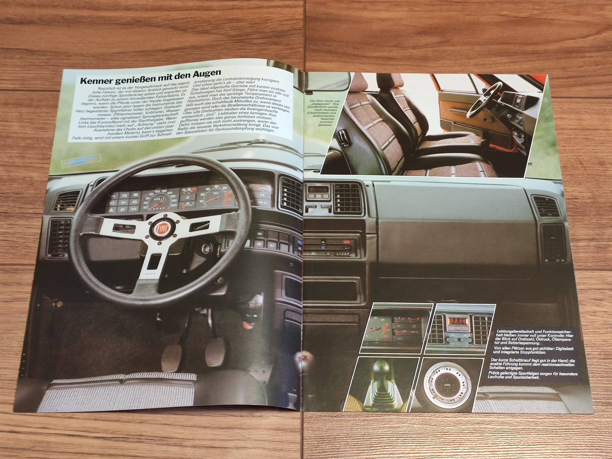 Prospekt katalog folder FIAT RITMO 105 TC / ABARTH 130 TC - 1985 r. -