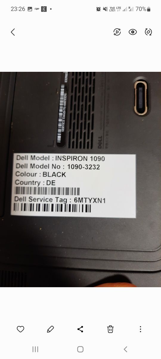 Laptop z dotykowym ekranem dell 1090