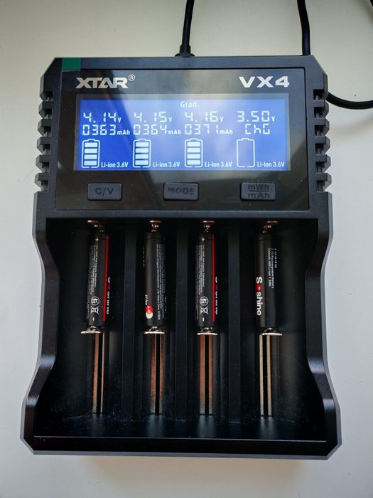 Акамулятори Li-ion 14500, 10440, NiMH 1.2v, litokalo, wurkuss, quantum