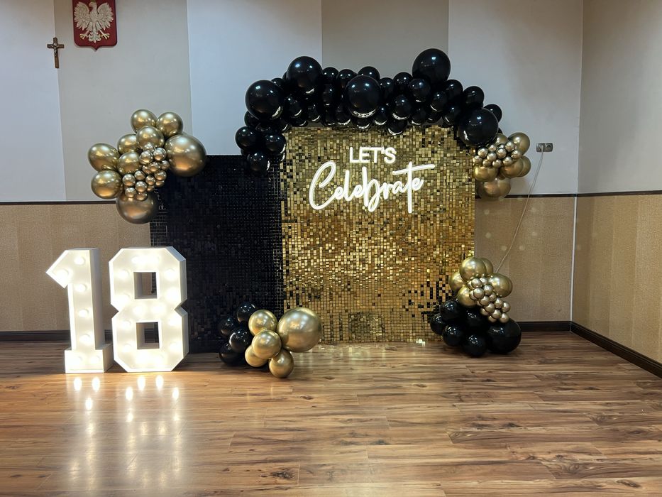 Ścianka balonowa / chrzest swiety / urodziny/ ślub