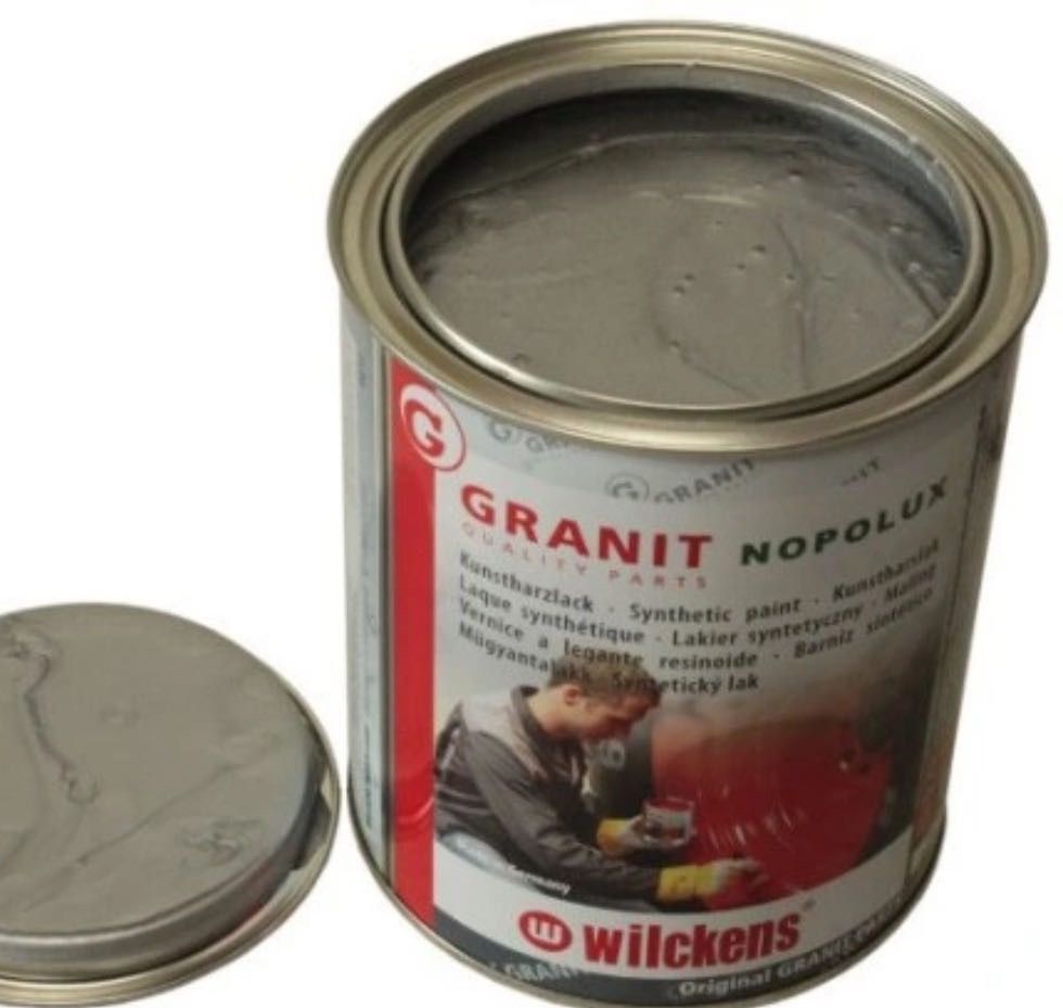 Farba lakier granit szara 750ml Deutz srebrny