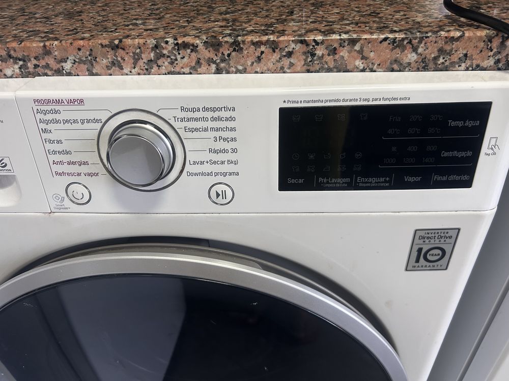 Maquina de lavar e secar LG 8/5 kg impecavel