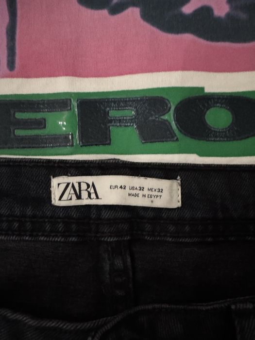 ‼️Темно синие джинсы Zara, чуть зауженные