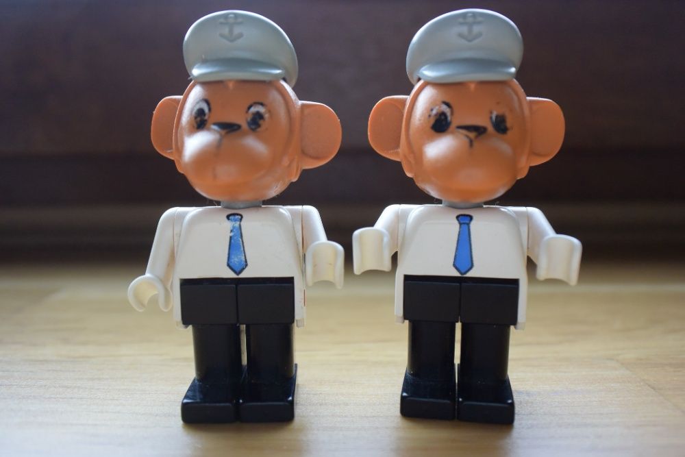 LEGO 1986 Fabuland Monkey Kolekcjonerska Figurka Małpka Singe Gray