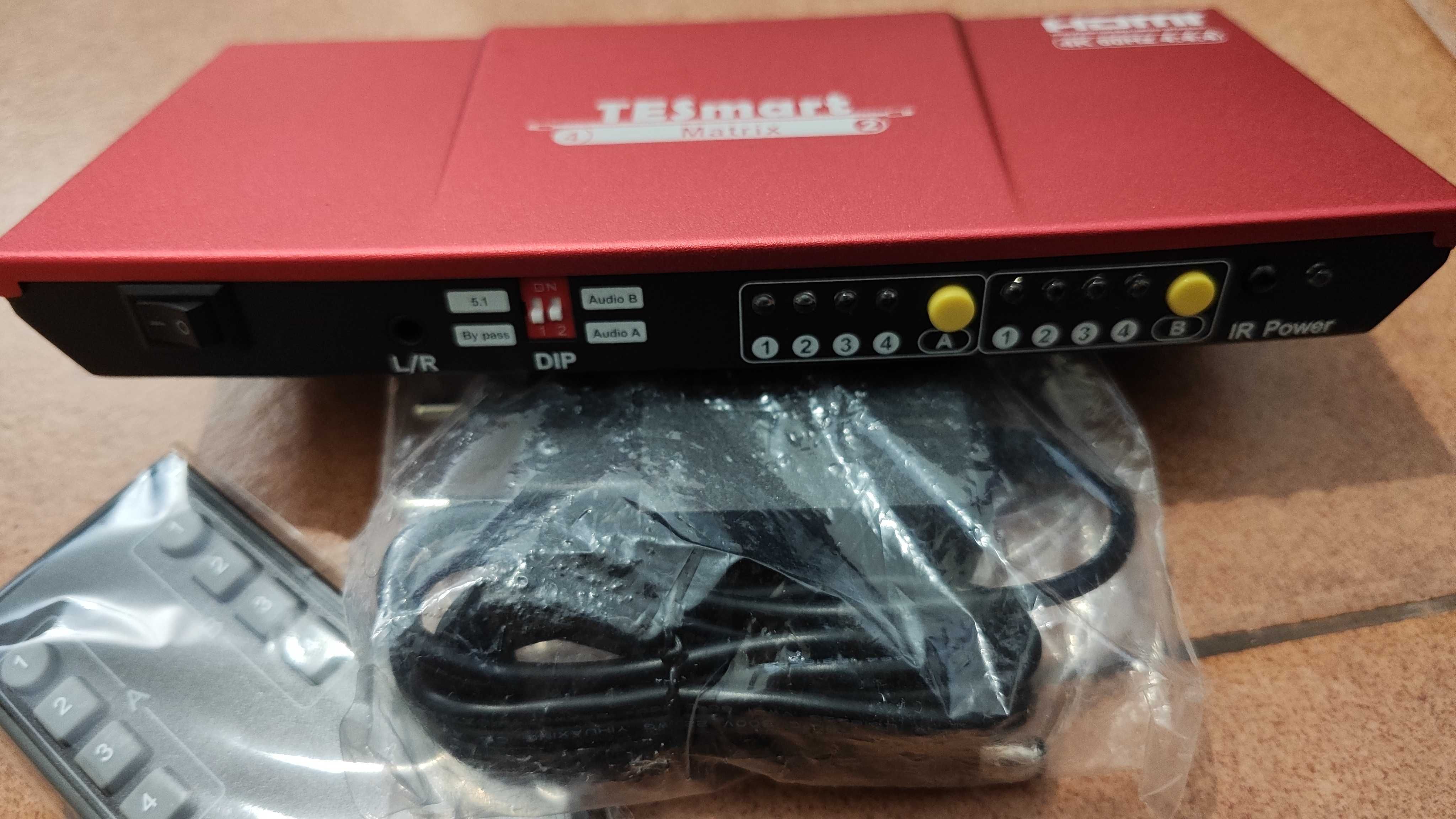 TESmart 4x2 HDMI Matrix Switch Splitter