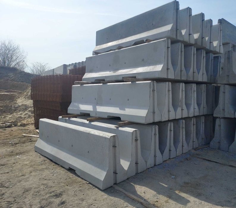 Bariery betonowe dwustronne 3m