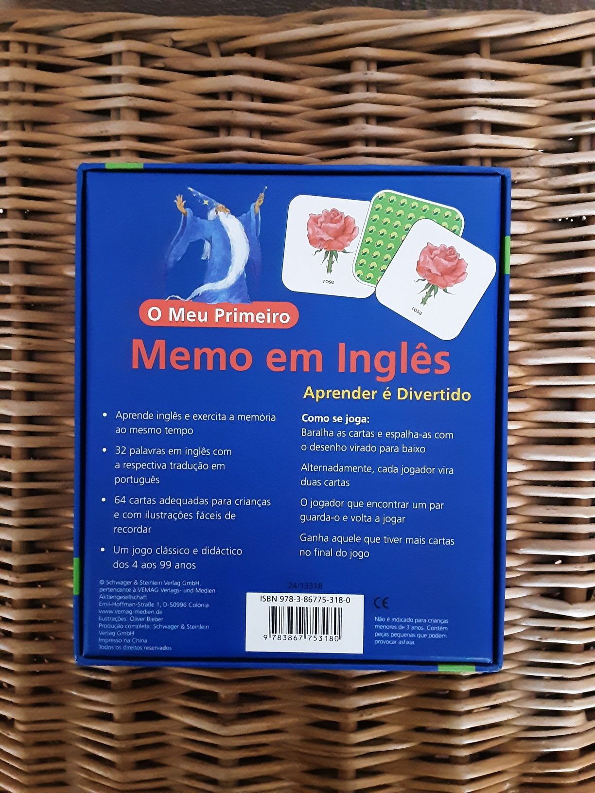 Jogo da memória português/ inglês